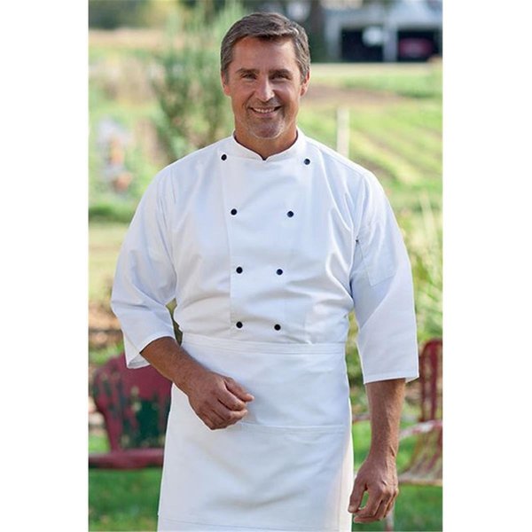 Nathan Caleb 3/4 Epic Sleeves Chef Shirt in White - 6XLarge NA2504386